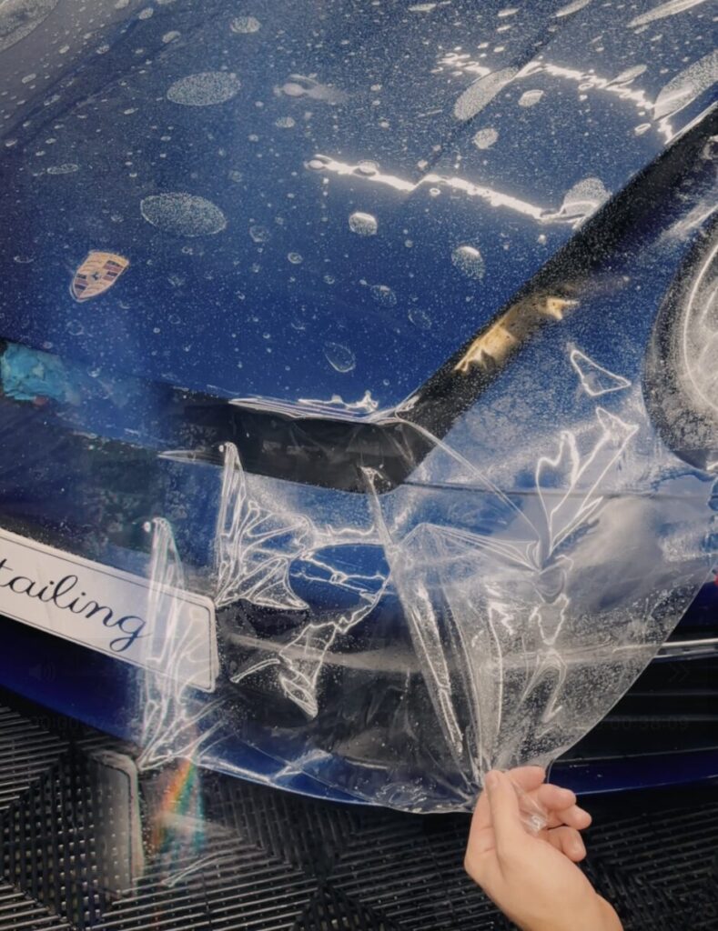 aplikacia PPF folie na porsche 911
